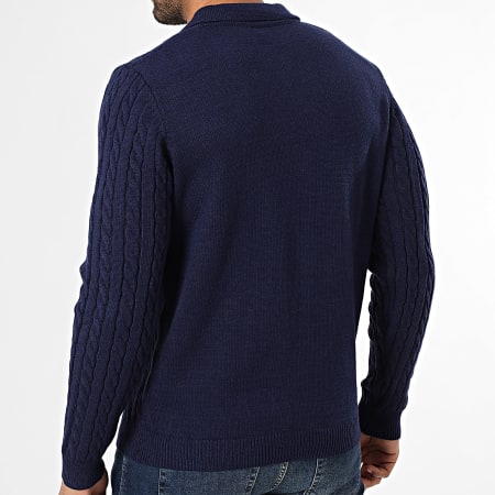 Frilivin - Jersey con Cuello Zippé 280 Azul Marino