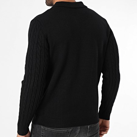 Frilivin - 280 Jersey negro con cremallera