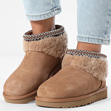 ugg ブーツ UGG - Women's Boots Classic Ultra Mini Maxi Curly 1158263 Chestnut