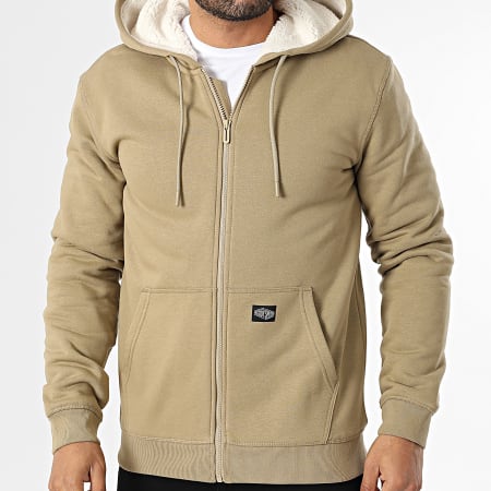 Teddy Smith - Sweat Capuche Zippé Ony 10917248D Beige