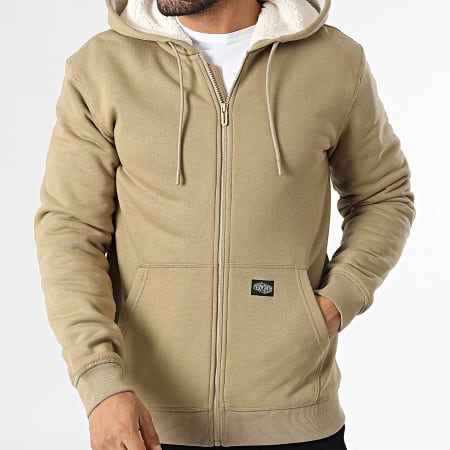 Teddy Smith - Sweat Capuche Zippé Ony 10917248D Beige