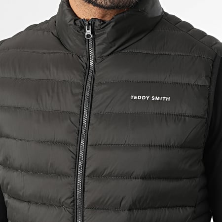 Teddy Smith - Doudoune Sans Manches Terry 12014310D Vert Kaki Foncé