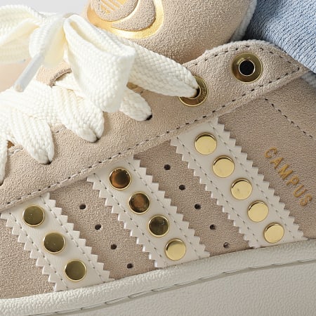 Adidas Originals - Zapatillas Mujer Campus 00s W JQ8337 Sand Strata Cream White Gold Metallic