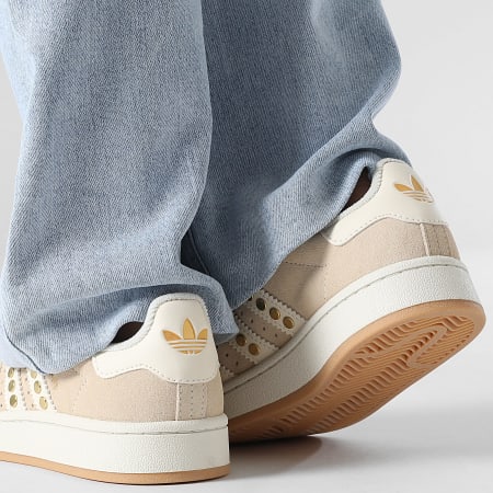 Adidas Originals - Zapatillas Mujer Campus 00s W JQ8337 Sand Strata Cream White Gold Metallic