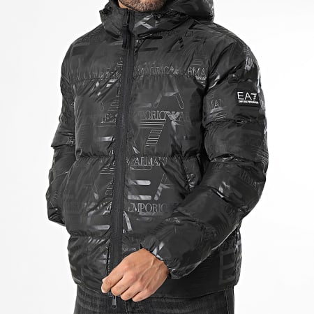 EMPORIO ARMANI archive design jacket 比翼 Jaqueta Bomber Core Id com Logo Preto | EA7