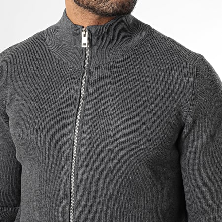 Frilivin - Cárdigan Con Cremallera 913 Gris Anthracite