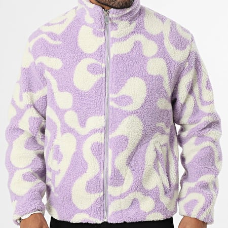 Frilivin - Chaqueta Sherpa Con Cremallera 478 Violeta Beige