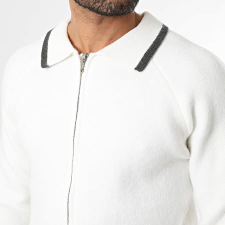 Frilivin - Cardigan Con Cremallera 908 Blanco
