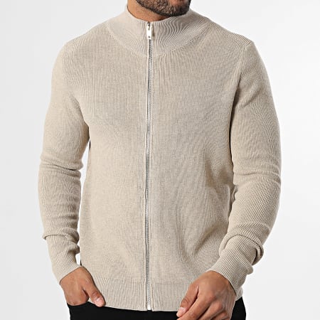 Frilivin - Cardigan Zippé 913 Bege