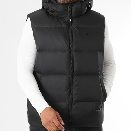 Tommy Jeans - Doudoune Capuche Sans Manches Essential 0465 Noir