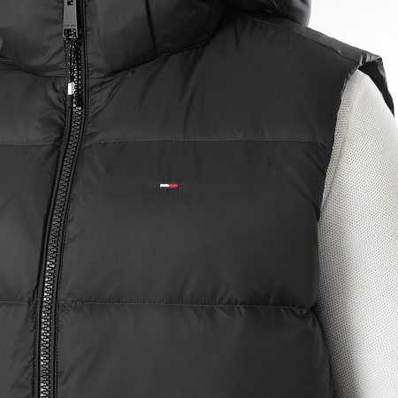 Tommy Jeans - Doudoune Capuche Sans Manches Essential 0465 Noir