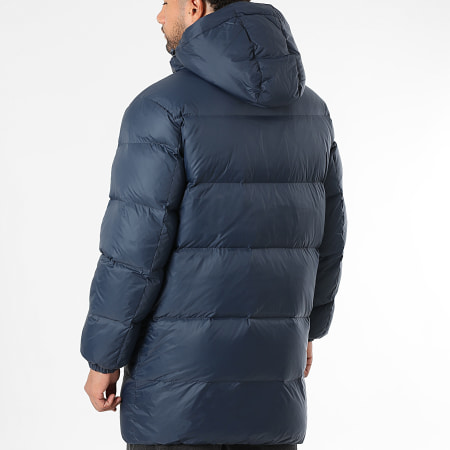 Tommy Jeans - Doudoune Capuche Longue Essential 0466 Bleu Marine