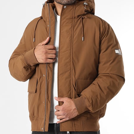 Tommy Jeans - Veste Bomber Capuche City Ready 2032 Marron