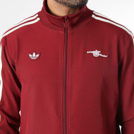 Adidas Originals - Veste Zippée A Bandes Arsenal FC Terrace Icon JM9390 Bordeaux