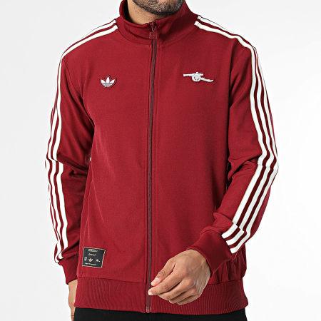 Adidas Originals - Veste Zippée A Bandes Arsenal FC Terrace Icon JM9390 Bordeaux