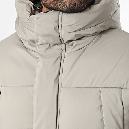 Classic Series - Chaqueta Acolchada con Capucha Larga 070 Gris