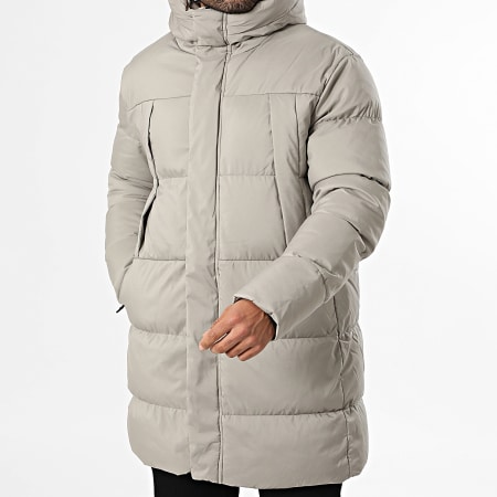 Classic Series - Chaqueta Acolchada con Capucha Larga 070 Gris