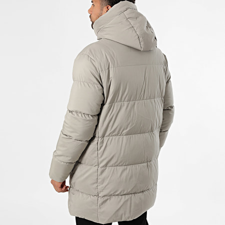 Classic Series - Chaqueta Acolchada con Capucha Larga 070 Gris