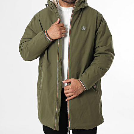 Jack And Jones - Parka Capuche Blualves Vert Kaki