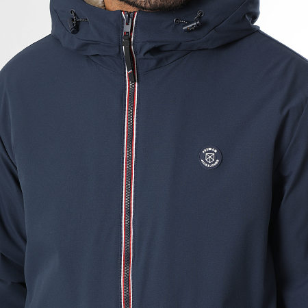 Jack And Jones - Parka Capuche Blualves Bleu Marine