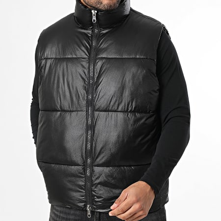 Jack And Jones - Chaleco Acolchado Sin Mangas Cover Negro