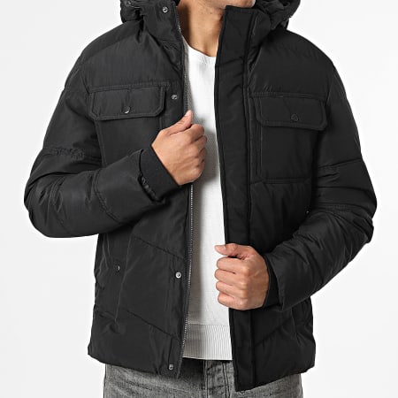 Jack And Jones - Doudoune Capuche Morgan Puffer Noir