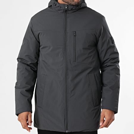 JJREBEL - Parka Capuche Casper Gris Anthracite