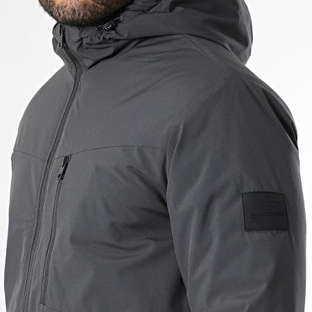 JJREBEL - Parka Capuche Casper Gris Anthracite