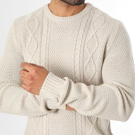 JJ Rebel - Pull Maille Josh Beige