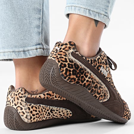 Puma - Baskets Femme Speedcat Wild Wns 406690 Chocolate Warm White