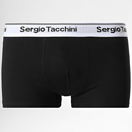 Sergio Tacchini - Lot De 4 Boxers 92890613 Bleu Gris Chiné Bordeaux Noir