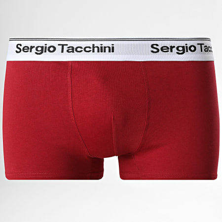 Sergio Tacchini - Lot De 4 Boxers 92890613 Bleu Gris Chiné Bordeaux Noir