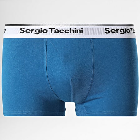 Sergio Tacchini - Lot De 4 Boxers 92890613 Bleu Gris Chiné Bordeaux Noir