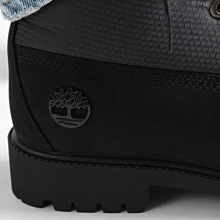 Timberland - Stivali Heritage 6 In Lace Waterproof A6EAS Black Nubuck Refle