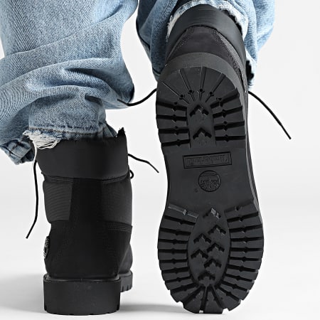 Timberland - Stivali Heritage 6 In Lace Waterproof A6EAS Black Nubuck Refle