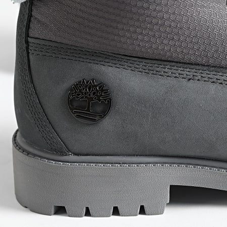 Timberland - Stivali Heritage 6 In Lace Waterproof A6EAS Grigio Scuro Nubuck Refle