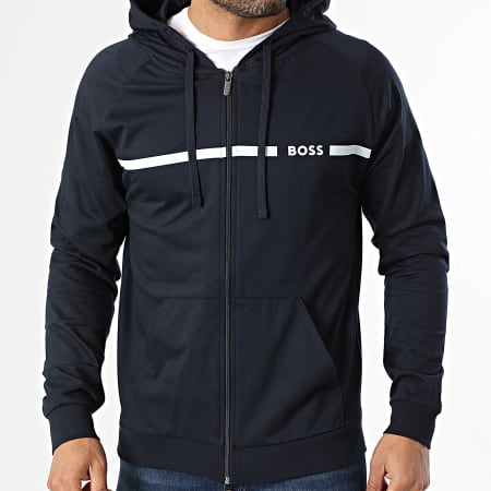 BOSS - Hoodie Met Rits Authentic 50550571 Marineblauw