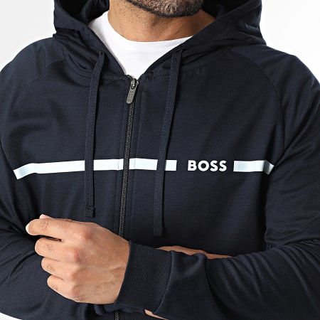 BOSS - Hoodie Met Rits Authentic 50550571 Marineblauw