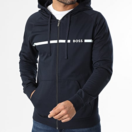 BOSS - Hoodie Met Rits Authentic 50550571 Marineblauw