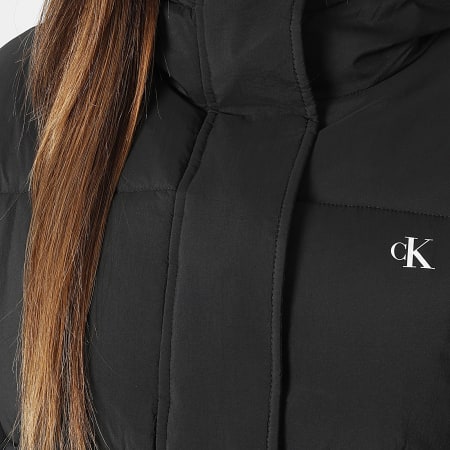 Calvin Klein - Plumífero con Capucha Mujer 7D507 Negro