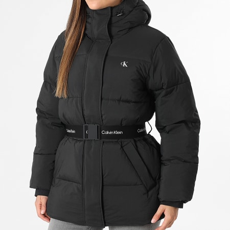 Calvin Klein - Plumífero con Capucha Mujer 7D507 Negro