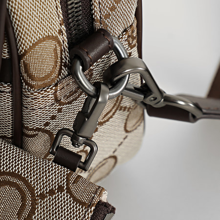 Chabrand - Sacoche Icône Toile Beige Marron