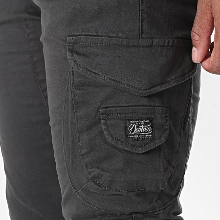 Deeluxe - Pantalon Cargo Slim Garden 05V7050M Gris Anthracite