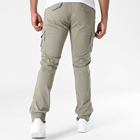 Deeluxe - Pantalon Cargo Slim Garden 05V7050M Vert Kaki Clair