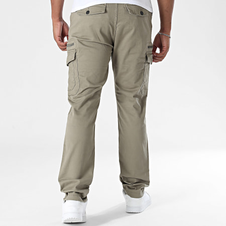 Deeluxe - Pantalon Cargo Regular Fit Danason 05V7058M Vert Kaki Clair