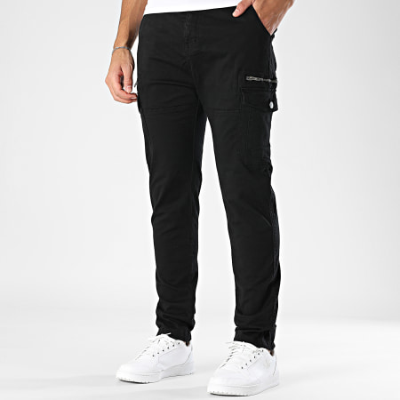 Deeluxe - Pantalon Cargo Regular Fit Danason 05V7058M Noir