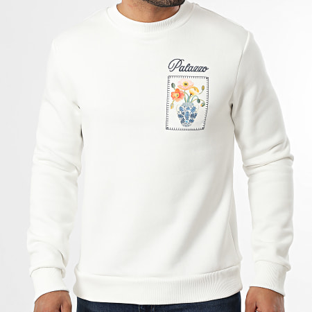 Classic Series - Sudadera Cuello Redondo 52A Beige Claro Floral