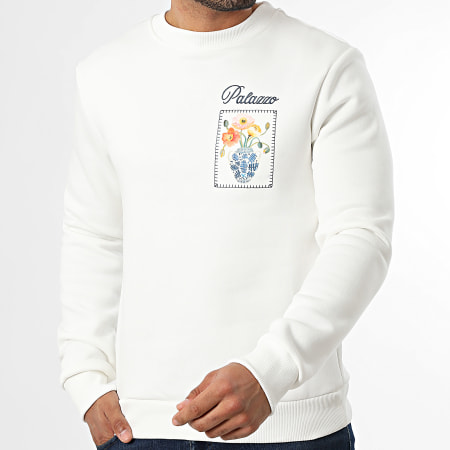 Classic Series - Sudadera Cuello Redondo 52A Beige Claro Floral