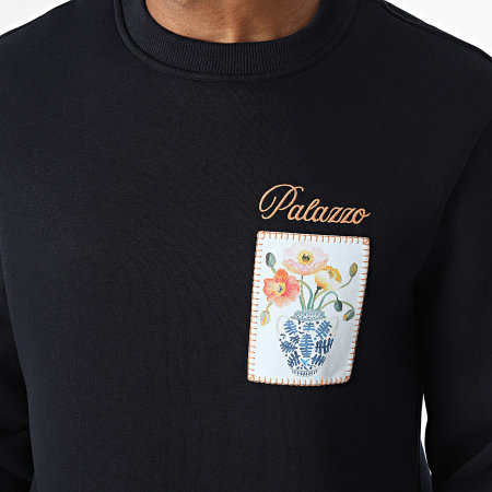 Classic Series - Sudadera Crewneck 52A Azul Marino Floral