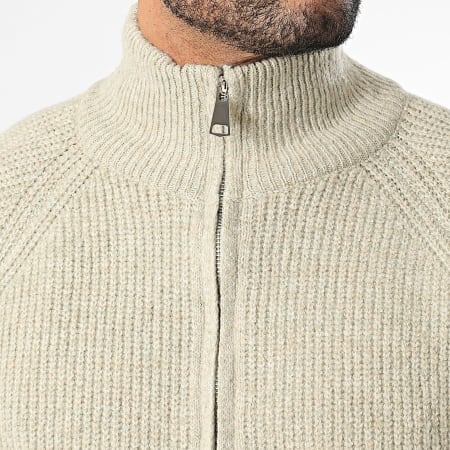 Frilivin - Chaleco con cremallera 511 Beige